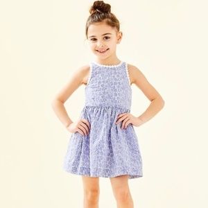 Lilly Pulitzer Little Lillies “Tori” style Seersucker Eyelet Dress
